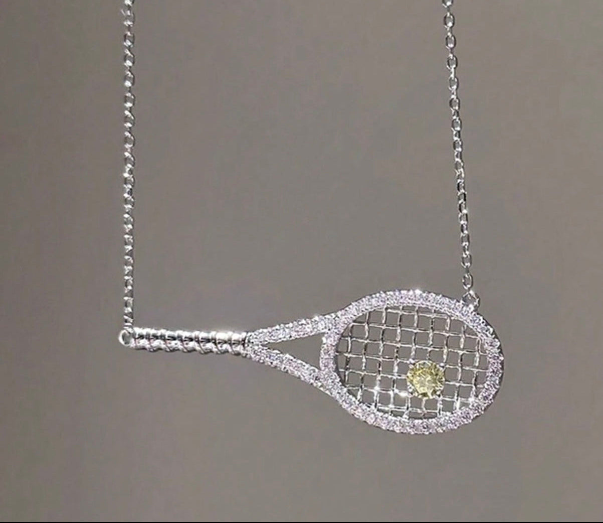 Tennis Racket Necklace