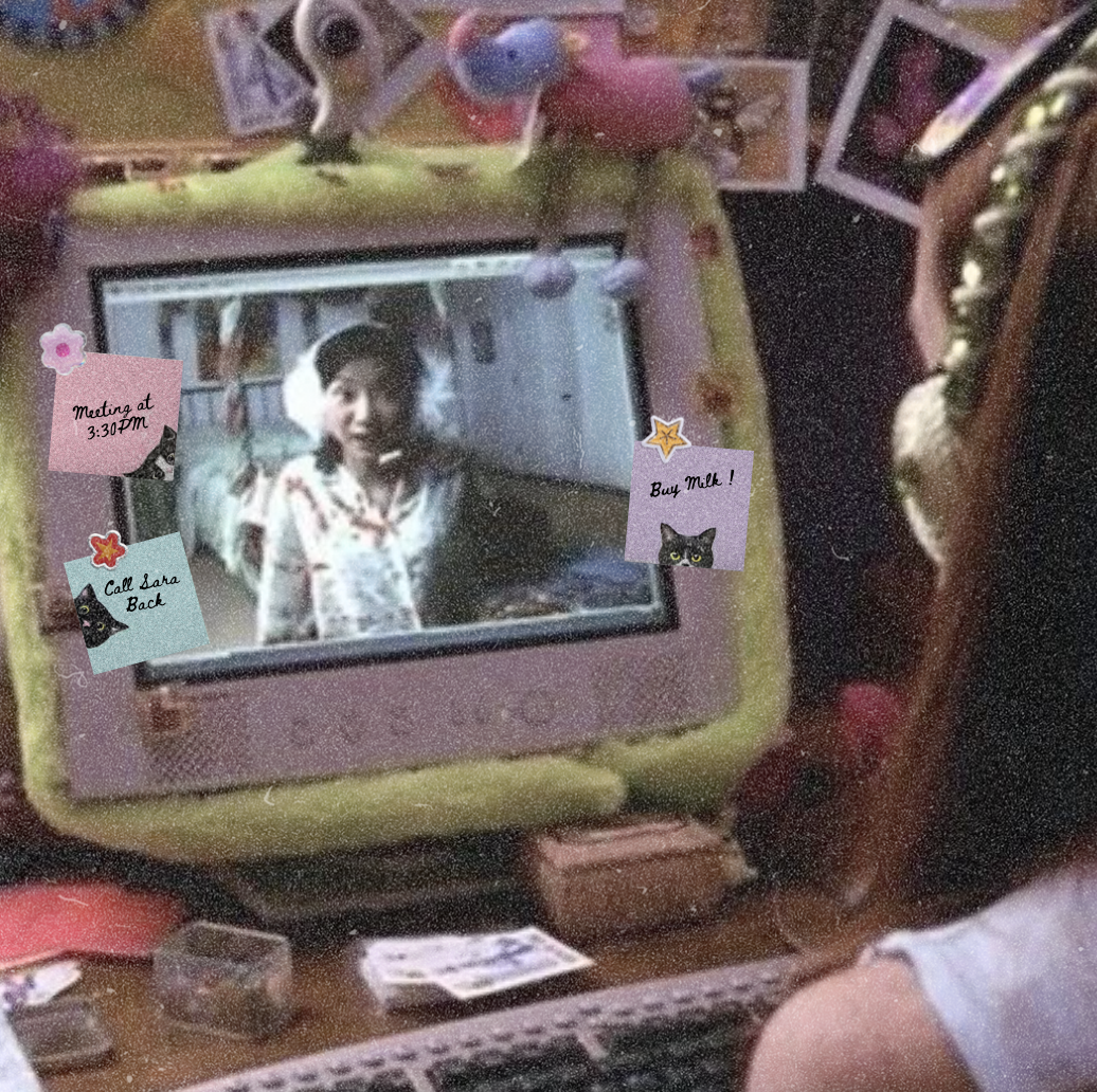 Black Cat Sticky Notes Set of 3  ( Baby blue - Pink - Purple )