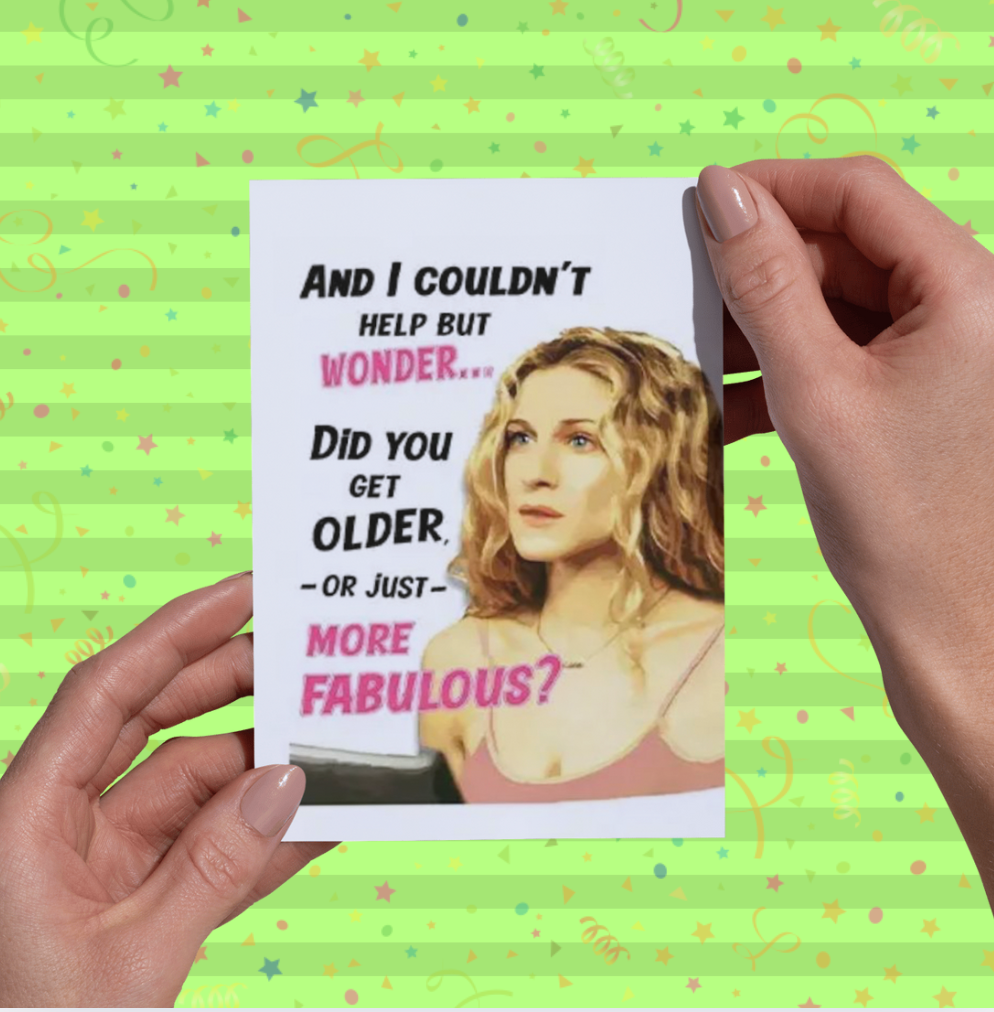 Sex and the City Funny Birthday Card