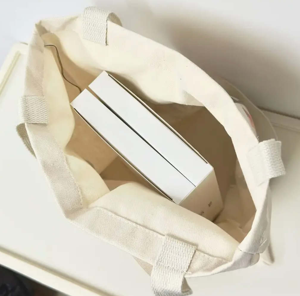 Yoga-Inspired Canvas Tote Bag