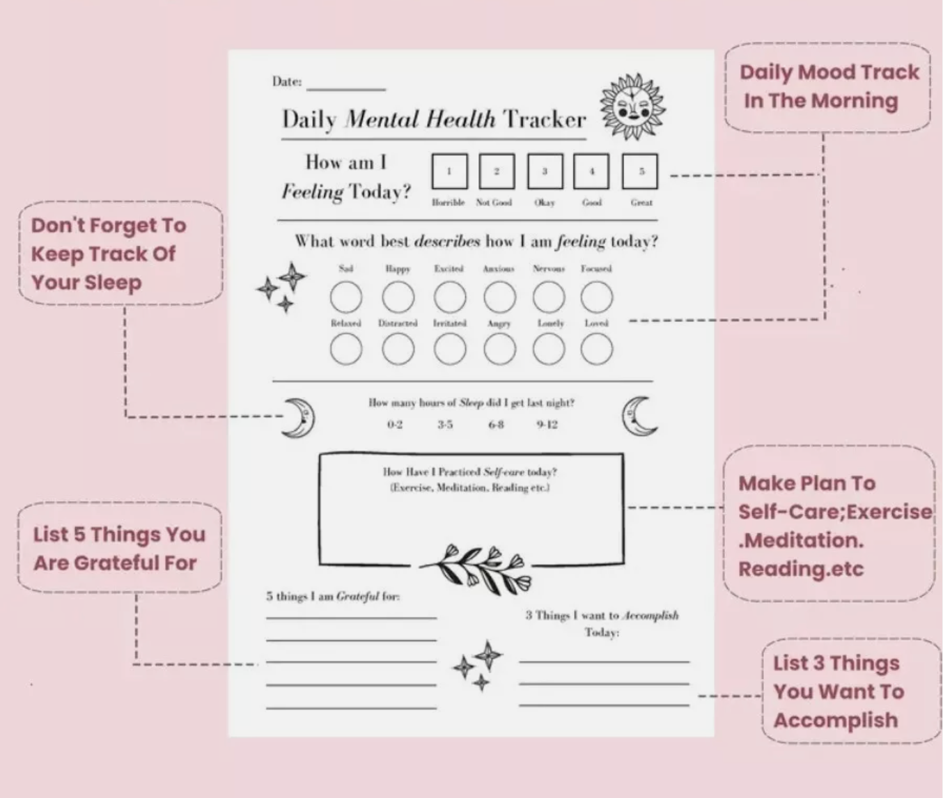 Daily Mental Health Journal